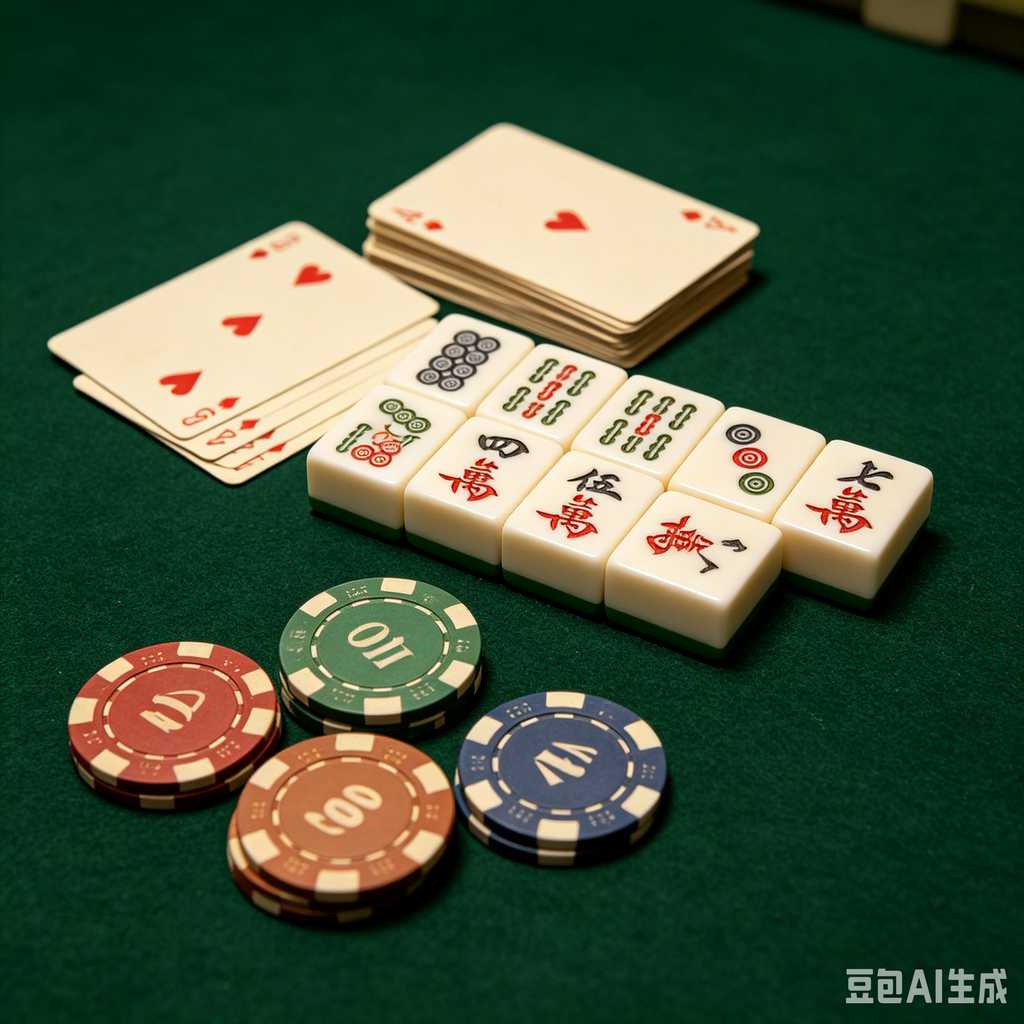 blue mahjong tiles